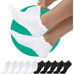 Kjakl - 10 paires chaussette basses homme femme, coton courtes chaussettes de sport, respirant anti transpirat ...