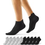 Kjakl - 10 paires chaussettes homme basses soquette femme de sport courte coton running respirantes travai ...