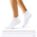 Kjakl - 10 paires chaussettes homme basses soquette femme de sport courte coton running respirantes travai ...