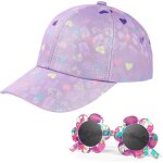 Kjakl - casquette de baseball lunettes de soleil pour enfant, coeur rglable casquette pare - soleil ...