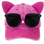 Kjakl - casquette de baseball unisexe avec finition, femme fille en coton chapeaux baseball unisexes ...