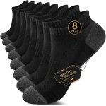 Kjakl - chaussettes de sport homme coton, courte socquettes femmes, respirant antidrapant pour running, ...