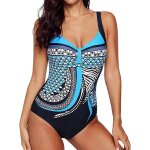 Kjakl - femme elégant maillot de bain vintage 1 pièce taille haute amincissant imprimé dos nu bra push ... Kjakl - femme elégant maillot de bain vintage 1 pièce taille haute amincissant imprimé dos nu bra push ...