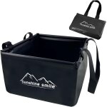 Kjakl - seau pliable 15 l pour le camping, seau pliant en pvc, cuvette pliante, outdoor cuvette pliante ...