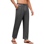 Kkahq - pantacourt homme pantalon lin eté avec poches leger elastique jogging yoga plage pants summer ... Kkahq - pantacourt homme pantalon lin eté avec poches leger elastique jogging yoga plage pants summer ...