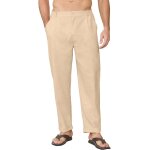 Kkahq - pantalon homme pantalon lin et pantalon decontracte leger pantalons pour homme grande taille ...