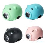 Klaxon de v�lo 3 voies, lampe frontale de v�lo, joli flash, rechargeable par usb