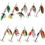 Kwex - 10pcs kit de leurre de pêche, appât de pêche spinner, cuillère appât a pêche, leurres artificiels ... Kwex - 10pcs kit de leurre de pêche, appât de pêche spinner, cuillère appât a pêche, leurres artificiels ...