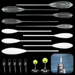 Kwex - 17 pcs bombette peche truite set, flotteur peche truite set avec 5 emerillons pche & 20 stop ...