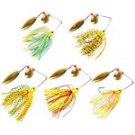 Kwex - 5 pcs leurres de p�che artificielle, leurre articul�, jigs leurres de p�che, kit de jigs leurres ...