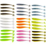 Kwex - ensemble de 36 leurres de p�che souples, leurres en silicone pour bar, truite, et carnassiers, ...