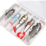 Kwex - leurre souple pour brochet truite bar, leurre truite avec des hame�ons aigus pointus, leurre peche ...