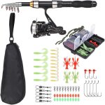 Kwex - lixada moulinet de p�che et canne a p�che - kit complet - 1, 3 / 1, 5 m - moulinet de p�che t�lescopiqu ...