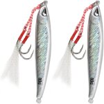 Kyaoayo - 2pcs jigs de pêche verticaux, leurres de pêche a paillettes jigs de pêche verticaux leurre ... Kyaoayo - 2pcs jigs de pêche verticaux, leurres de pêche a paillettes jigs de pêche verticaux leurre ...