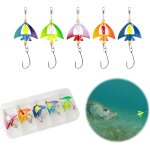 Kyaoayo - leurre de pche a la truite double cuillre uv actif et phosphorescent 35 g 5 cm twister spinner ...