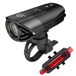 L2 3200mah noir - eclairage avant led 1200 lumens, charge usb, lampe phare rechargeable pour bicyclette ... L2 3200mah noir - eclairage avant led 1200 lumens, charge usb, lampe phare rechargeable pour bicyclette ...
