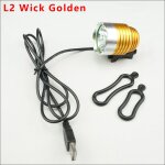 L2 d'or - feu avant led t6 l2, 1800 lumens, etanche, haute luminosité, pour vélo, phare, eclairage, avec ... L2 d'or - feu avant led t6 l2, 1800 lumens, etanche, haute luminosité, pour vélo, phare, eclairage, avec ...