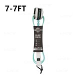 Laisse de planche de surf, 6 - 6, 7 - 7, 7 - 9, pivote en acier inoxydable, tpu - type 7mm 7ft