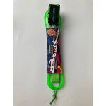 Laisse de scurit pour planche de surf, ulde pied en nylon tpu, 6, 8, 10 pieds - type green 7mm10ft