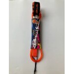 Laisse de scurit pour planche de surf, ulde pied en nylon tpu, 6, 8, 10 pieds - type orange 7mm6ft