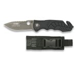 Lame tactique rui, bain de titane, lame de 8, 9 cm, lame de 3 mm d'�paisseur, pointe brise - verre, etui ...