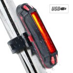 Lampe d'avertissement de scurit pour vlo, rechargeable par usb, feu avant et arrire pour vtt, #266046 ...