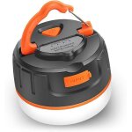 Lampe de camping 2 en 1 et batterie externe 5 200 mah, lampe de camping portable ip54 pour le camping, ...