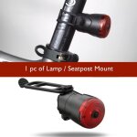 Lampe - caoutchouc mountx1 - lumière arrière en led pour vélo, feu de freinage, signal de route, avec ... Lampe - caoutchouc mountx1 - lumière arrière en led pour vélo, feu de freinage, signal de route, avec ...