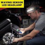 Lampe frontale cob a induction rechargeable, 1 lot, lumi�re super brillante, etanche, pour le camping, ...