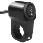 Lampe frontale en forme de lampe de poche, 22mm, 7 / 8 pouces - type black