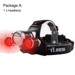 Lampe frontale haute puissance uv a led cree xml t6, 5000 lumens, lampe torche rechargeable par usb, ...