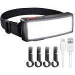 Lampe frontale led 1200 lumens rechargeable par usb cob projecteur léger et etanche ¿ lampe de travail ... Lampe frontale led 1200 lumens rechargeable par usb cob projecteur léger et etanche ¿ lampe de travail ...