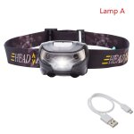 Lampe frontale led imperméable avec capteur de mouvement, rechargeable par usb, eclairage d'extérieur, ... Lampe frontale led imperméable avec capteur de mouvement, rechargeable par usb, eclairage d'extérieur, ...
