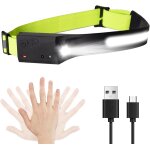 Lampe frontale led rechargeable, faisceau large cob et projecteur, charge usb, 5 modes, phare etanche ... Lampe frontale led rechargeable, faisceau large cob et projecteur, charge usb, 5 modes, phare etanche ...