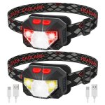 Lampe frontale a led rechargeable par usb, lumi�re brillante a 1100 lumens, 30 heures d'autonomie, lampe ...