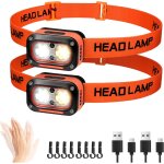 Lampe frontale led ultra puissante rechargeable, torche frontales lumière blanche, jaune, rouge pour ... Lampe frontale led ultra puissante rechargeable, torche frontales lumière blanche, jaune, rouge pour ...
