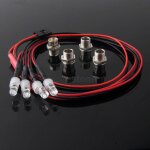 Lampe frontale led pour voiture radiocommande, modle a drive, lumire nocturne, 5mm et 3mm, 4 pices ...