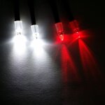 Lampe frontale led pour voiture radiocommand�e, mod�le a d�rive sur route, lumi�re nocturne, 5mm, 3mm, ...