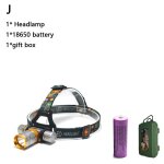 Lampe frontale de plongée etanche, eclairage led, t6, 5800lm, avec batterie 18650 et chargeur ac - type ... Lampe frontale de plongée etanche, eclairage led, t6, 5800lm, avec batterie 18650 et chargeur ac - type ...
