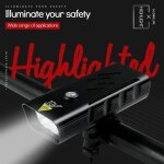 Lampe frontale rotative a perles 5t6 pour v�lo, rechargeable par usb, etanche a la pluie, puissant, eclairage ...