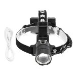 Lampe frontale xhp90  forte luminosit, tanche, chargeur usb, pour le camping et la pche
