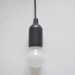 Lampe led a c�ble suspendue pour camping, portable, color�, eclairage r�tro, tente, ampoule de camping ...