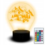 Lampe led statue cross enduro en montagne tente moteur pilote hobby graveur