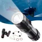 Lampe de plong�e sous - marine led cree xm - l2, imperm�able, torche a intensit� variable, 100m, lampe ...
