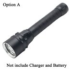 Lampe de plonge sous marine z20 d53 a led, torche de natation 8000lum 3 * xm lt6, impermable, lanterne ...