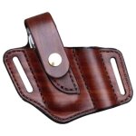 Lampe de poche en cuir fourreau multi outils edc, etui de poche, sac de poche, camping de chasse en plein ...