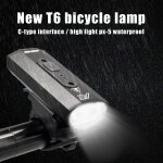 Lampe de poche rechargeable usb pour v�lo, lampe de poche, accessoires de v�lo