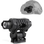 Lampe de poche tactique pour casque, mini lampe de poche tactique 120 lumens, forte / douce / stroboscopique ... Lampe de poche tactique pour casque, mini lampe de poche tactique 120 lumens, forte / douce / stroboscopique ...