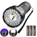 Lampe de poche uv 2 en 1 lampe torche, everbrite, lampe lumiere ultraviolette 395nm et lumiere blanche ...