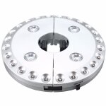 Lampe portable avec chapeau de paille, alimente par batterie, pour camping, tente, parapluie, poteau, ...